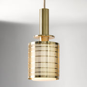 Galvia Champagne Bronze Metal Pendant - Adjustable and UL Compliant